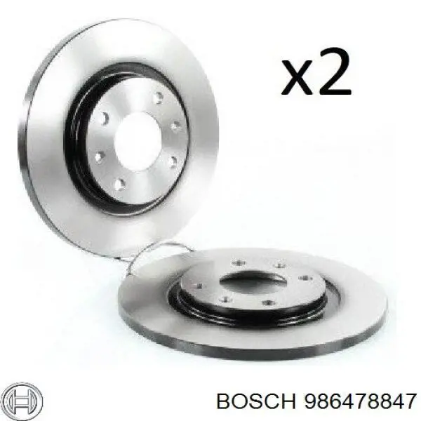Тормоз дисковый передний Bosch 986478847 цена, от 28.78 USD