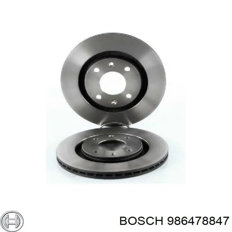 Передние тормозные диски 986478847 Bosch