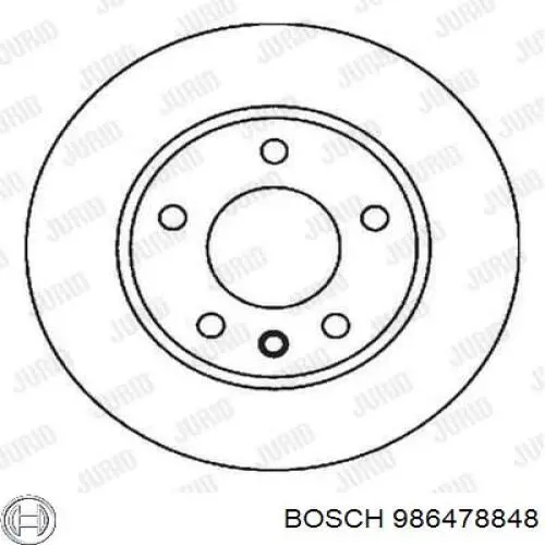 986478848 Bosch Диск тормозной передний