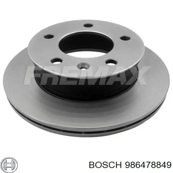 Передние тормозные диски 986478849 Bosch