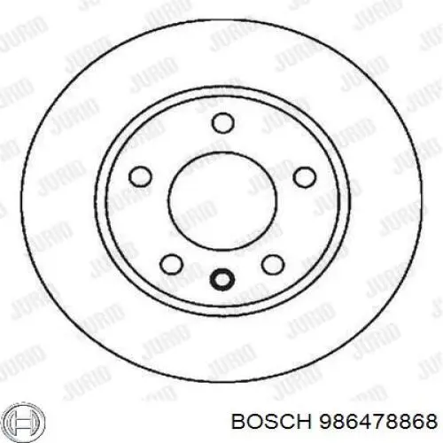 Купить 986478868 Bosch Диск тормозной задний