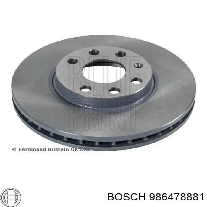 Купить 986478881 Bosch Ротор тормозной