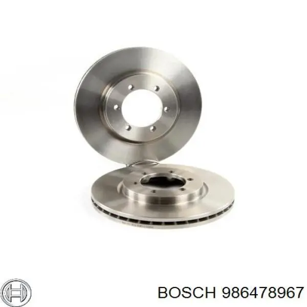 Передние тормозные диски 986478967 Bosch