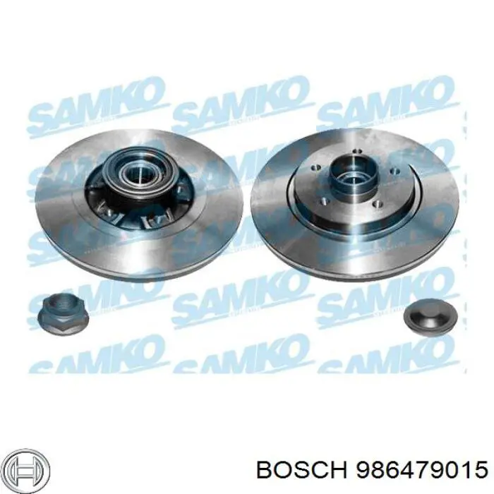Купить 986479015 Bosch Диск тормозной задний