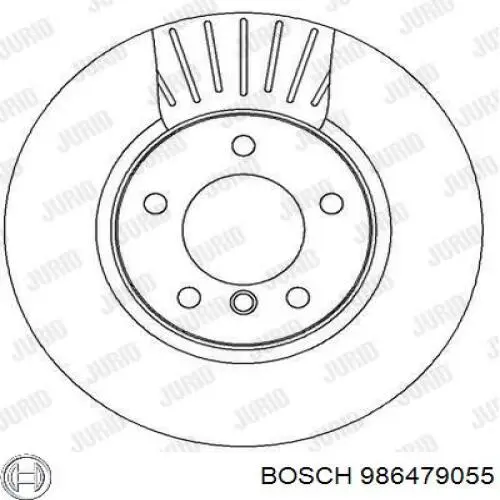 Купить 986479055 Bosch Ротор тормозной