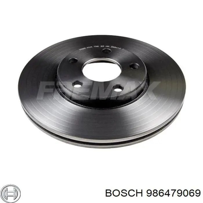 Передние тормозные диски 986479069 Bosch