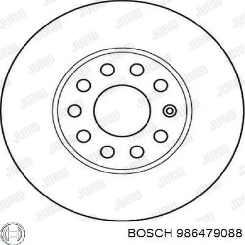 986479088 Bosch диск тормозной передний