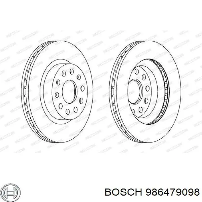Передние тормозные диски 986479098 Bosch