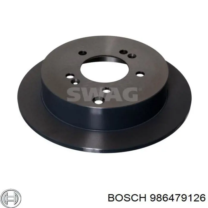 986479126 Bosch диск тормозной задний