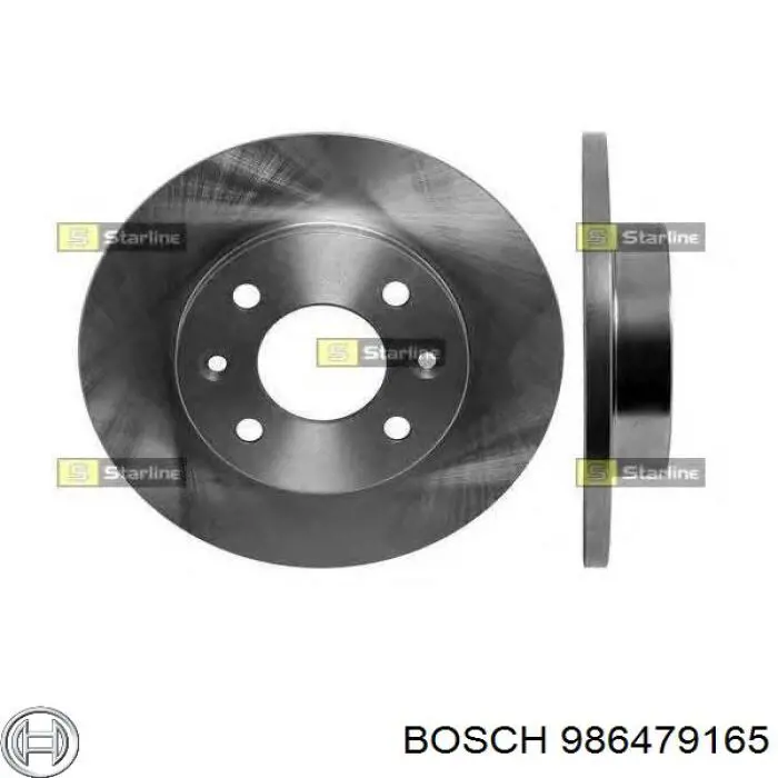 Купить 986479165 Bosch Ротор тормозной