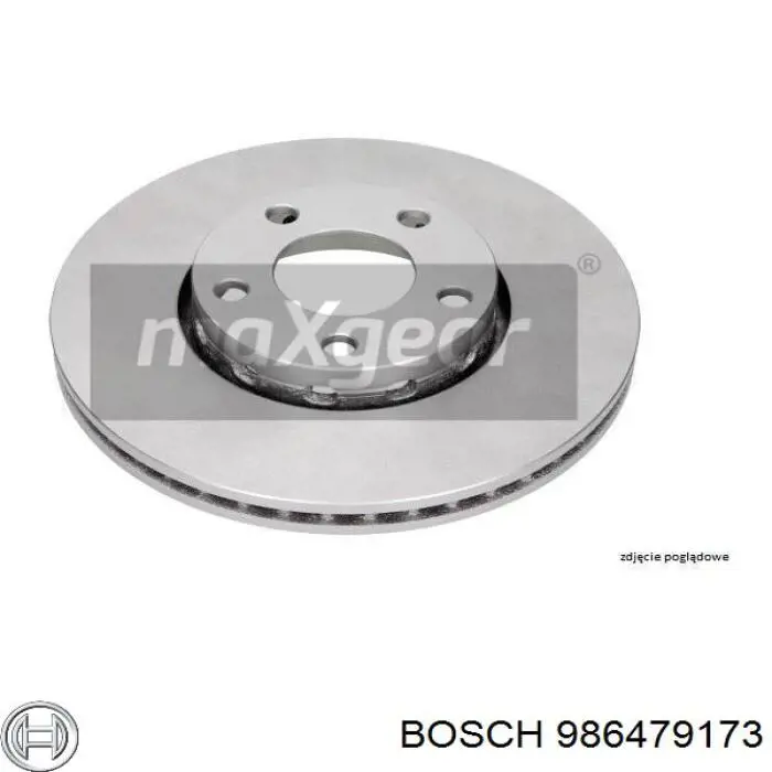 986479173 Bosch диск тормозной передний