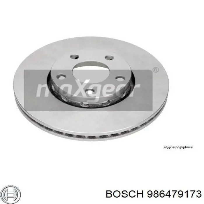 Передние тормозные диски 986479173 Bosch