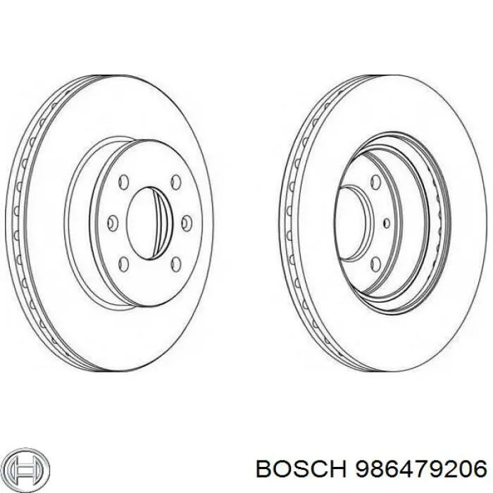 Купить 986479206 Bosch Ротор тормозной
