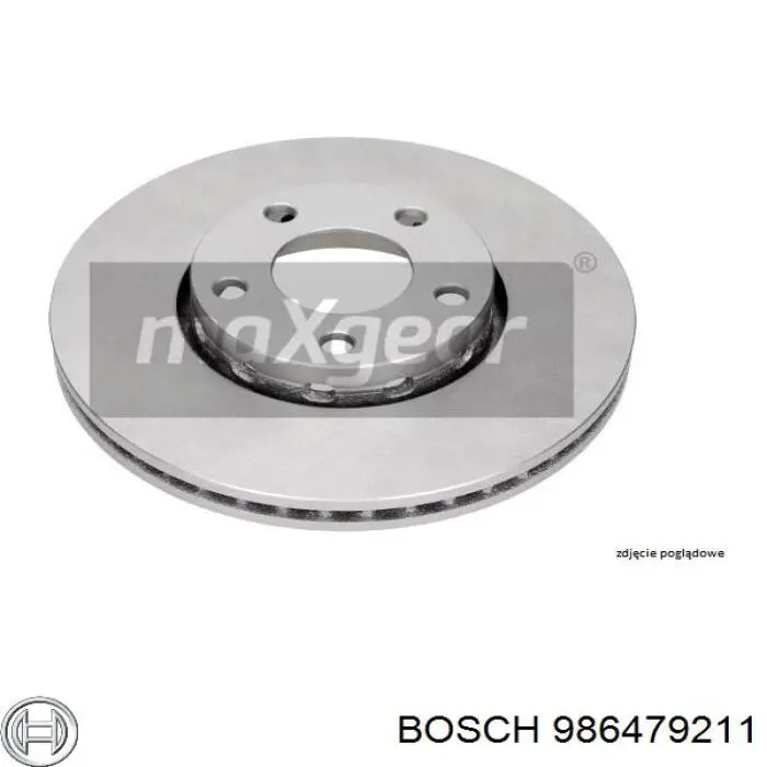986479211 Bosch Диск тормозной передний