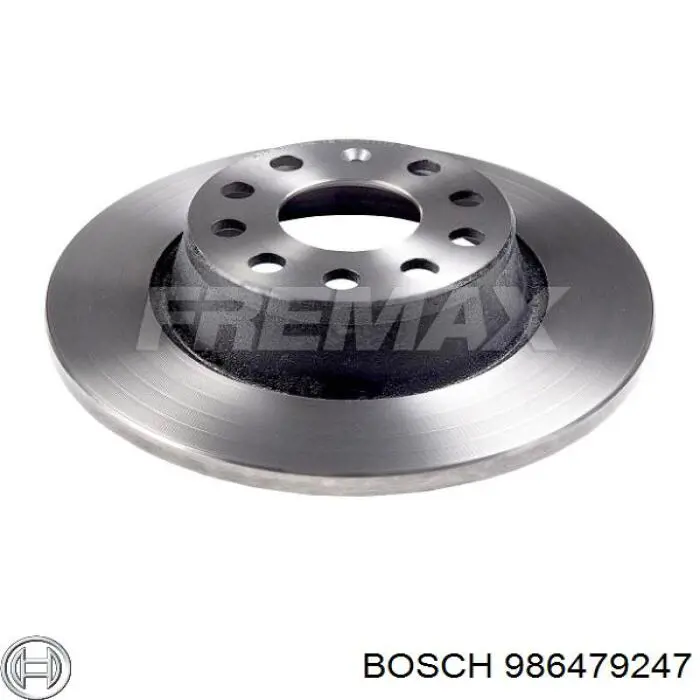 Задний тормозной диск Bosch 986479247 цена, от 35.60 USD