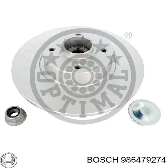Купить 986479274 Bosch Диск тормозной задний