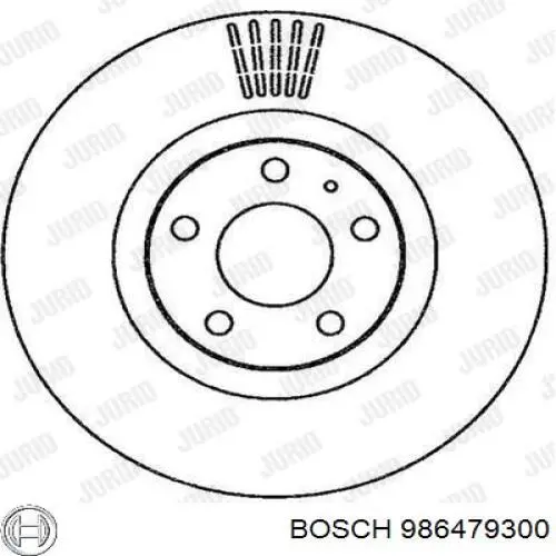 986479300 Bosch Диск тормозной передний