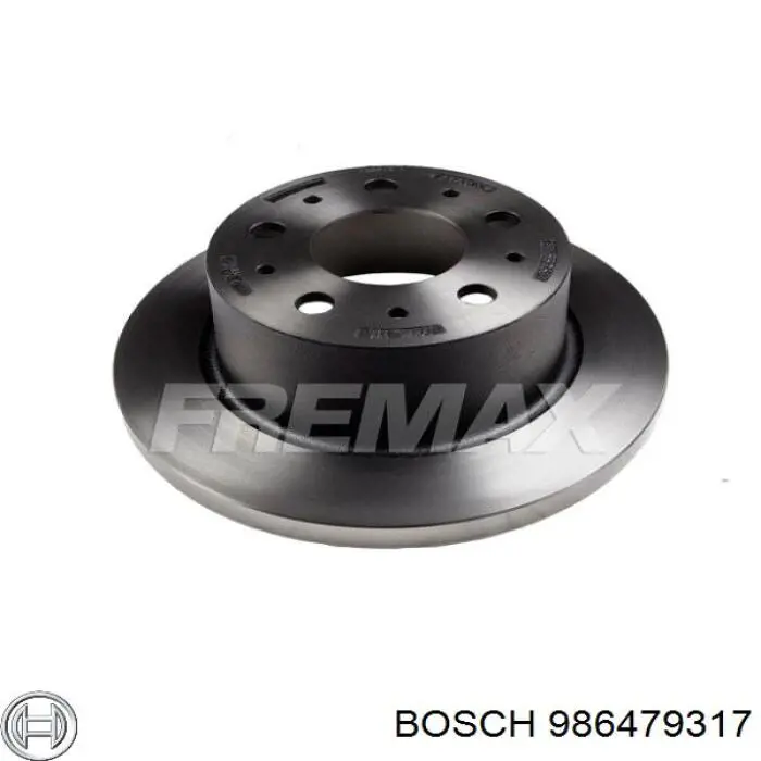 986479317 Bosch диск тормозной задний