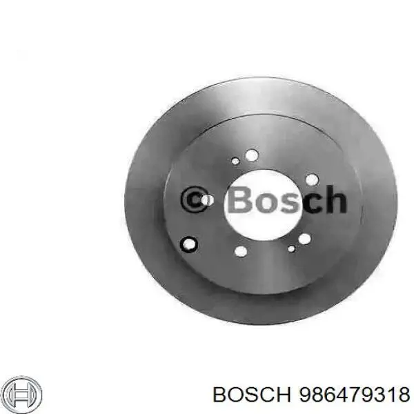 Купить 986479318 Bosch Диск тормозной задний