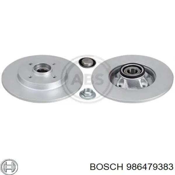 Купить 986479383 Bosch Диск тормозной задний