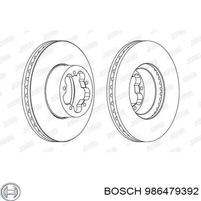 Купить 986479392 Bosch Ротор тормозной