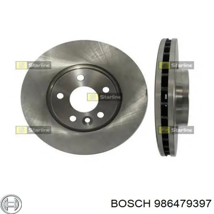 Купить 986479397 Bosch Диск тормозной задний