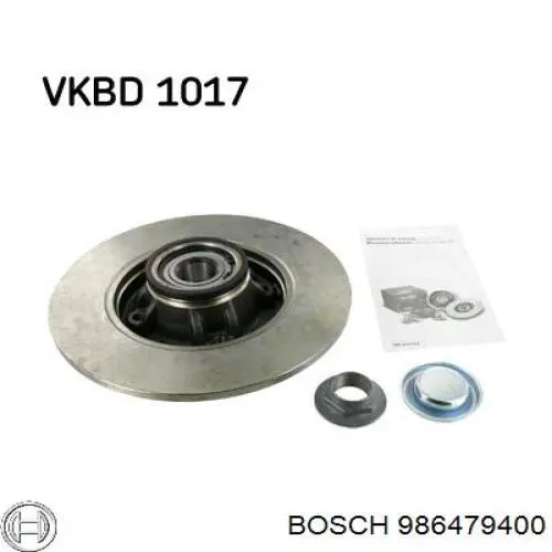 Купить 986479400 Bosch Диск тормозной задний