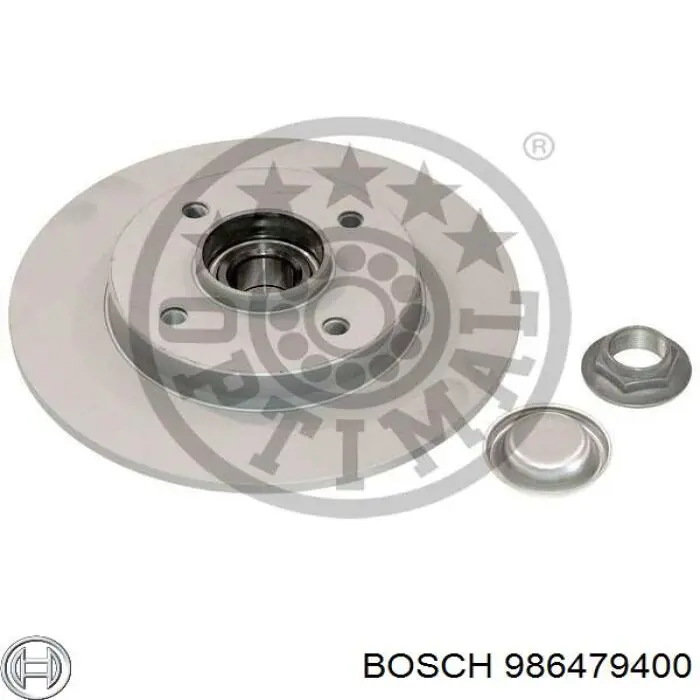 986479400 Bosch disco do freio traseiro