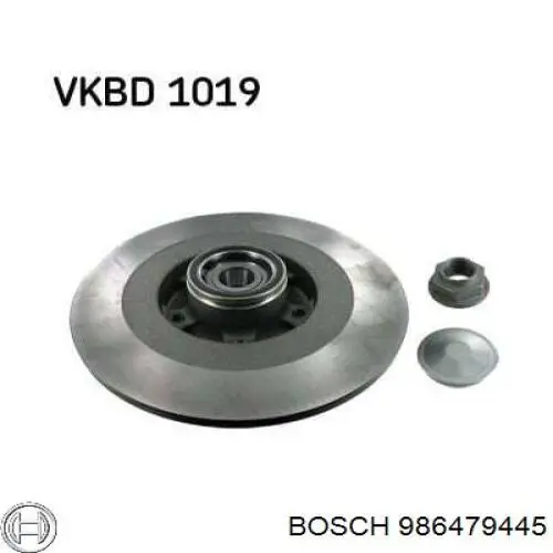 Тормозные диски 986479445 Bosch