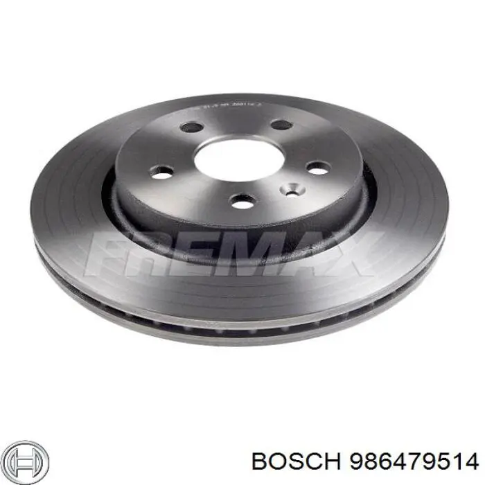 Тормозные диски 986479514 Bosch