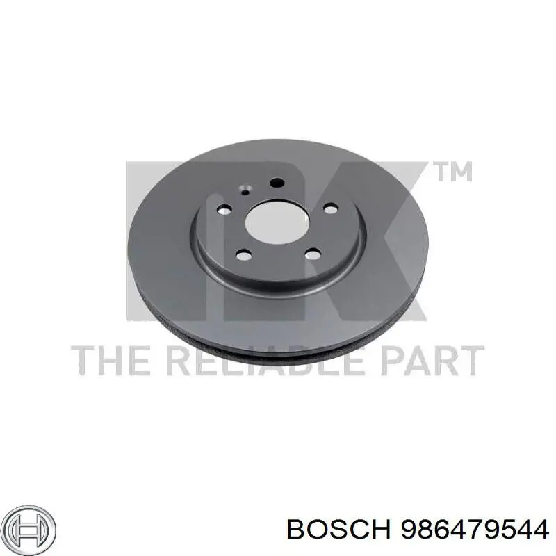 Передние тормозные диски 986479544 Bosch