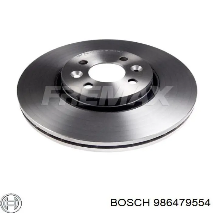 Передние тормозные диски 986479554 Bosch