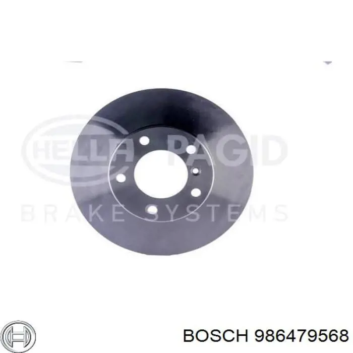 Передние тормозные диски 986479568 Bosch