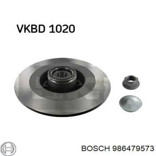 Тормозные диски 986479573 Bosch