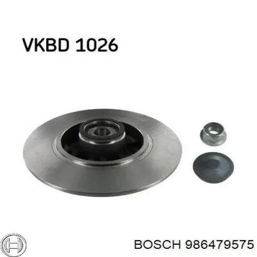 Тормозные диски 986479575 Bosch