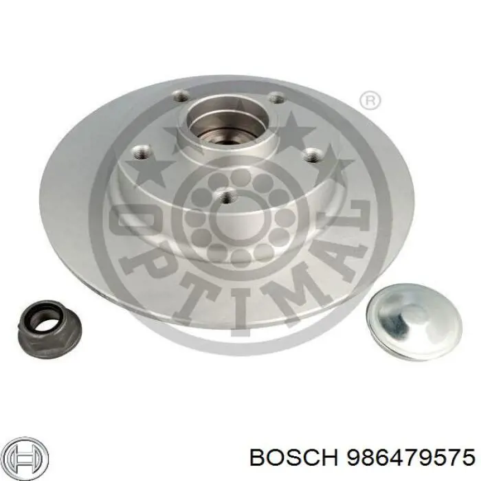 Тормозные диски 986479575 Bosch