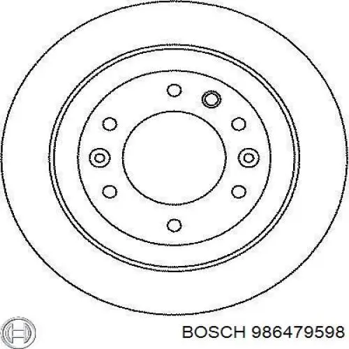 Тормозные диски 986479598 Bosch