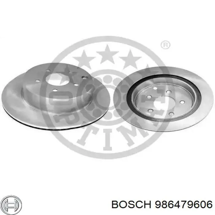 Задний тормозной диск Bosch 986479606 цена, от 48.63 USD