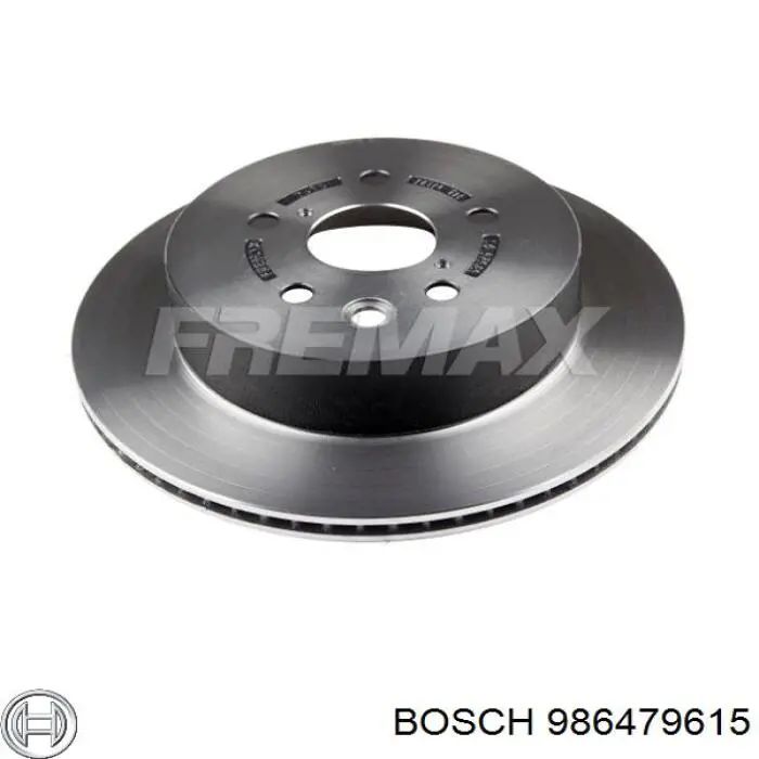 Купить 986479615 Bosch Диск тормозной задний