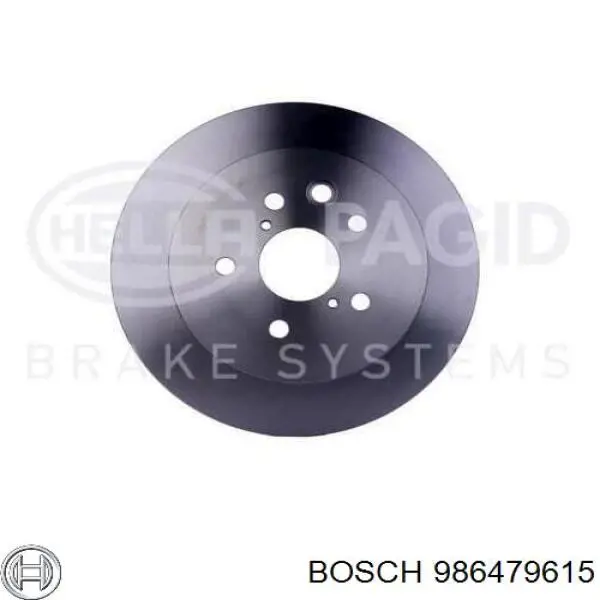 Тормозные диски 986479615 Bosch