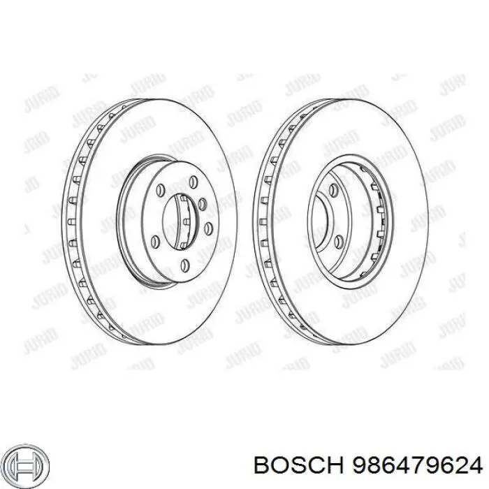 Купить 986479624 Bosch Ротор тормозной