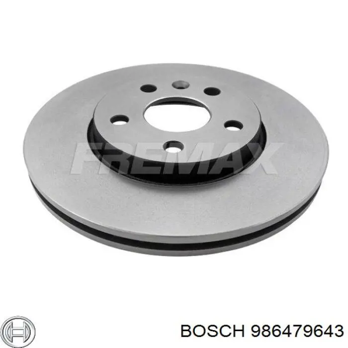 Тормоз дисковый передний Bosch 986479643 цена, от 49.53 USD