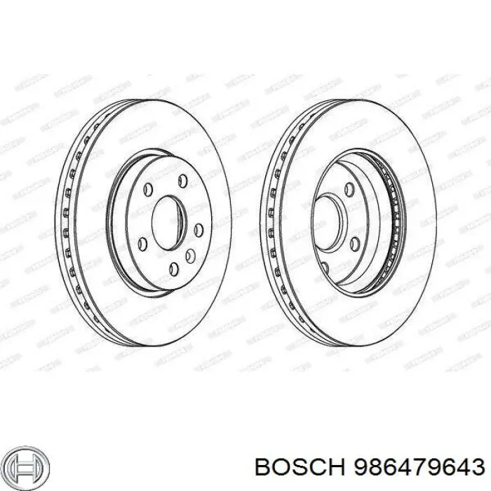 Купить 986479643 Bosch Ротор тормозной