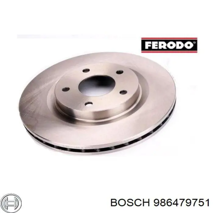 Диск гальмівний передній 986479751 Bosch