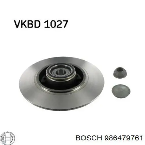 986479761 Bosch диск тормозной задний