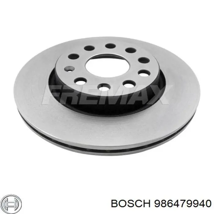 Передние тормозные диски 986479940 Bosch