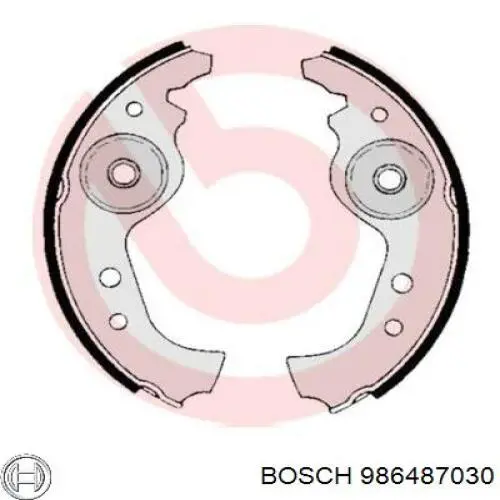 Тормоза рабочие задние ножные и тормозные барабаны Bosch 986487030 цена, от 13.79 USD