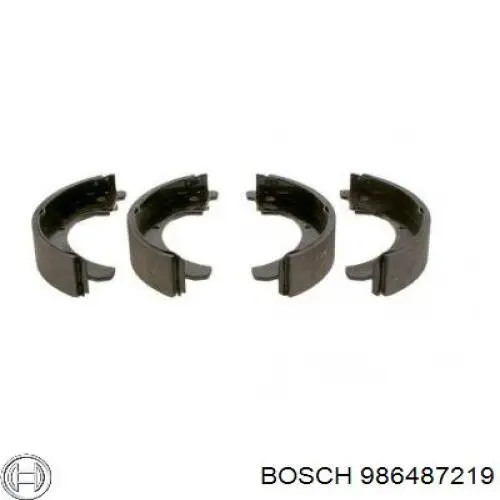 Задние барабанные колодки 986487219 Bosch