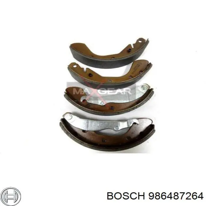 986487264 Bosch Барабанные тормозные колодки