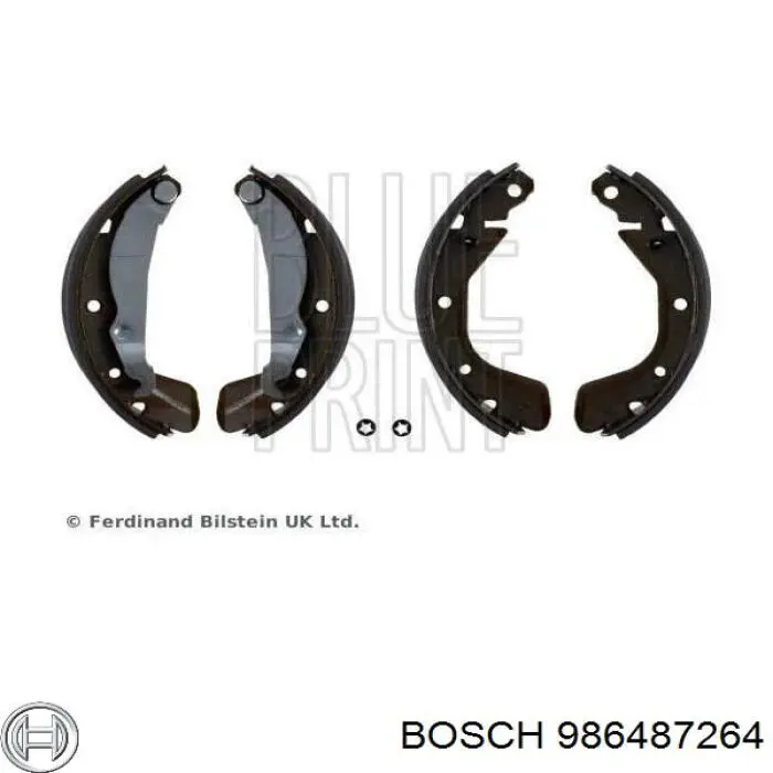 Колодки гальмові задні, барабанні 986487264 Bosch